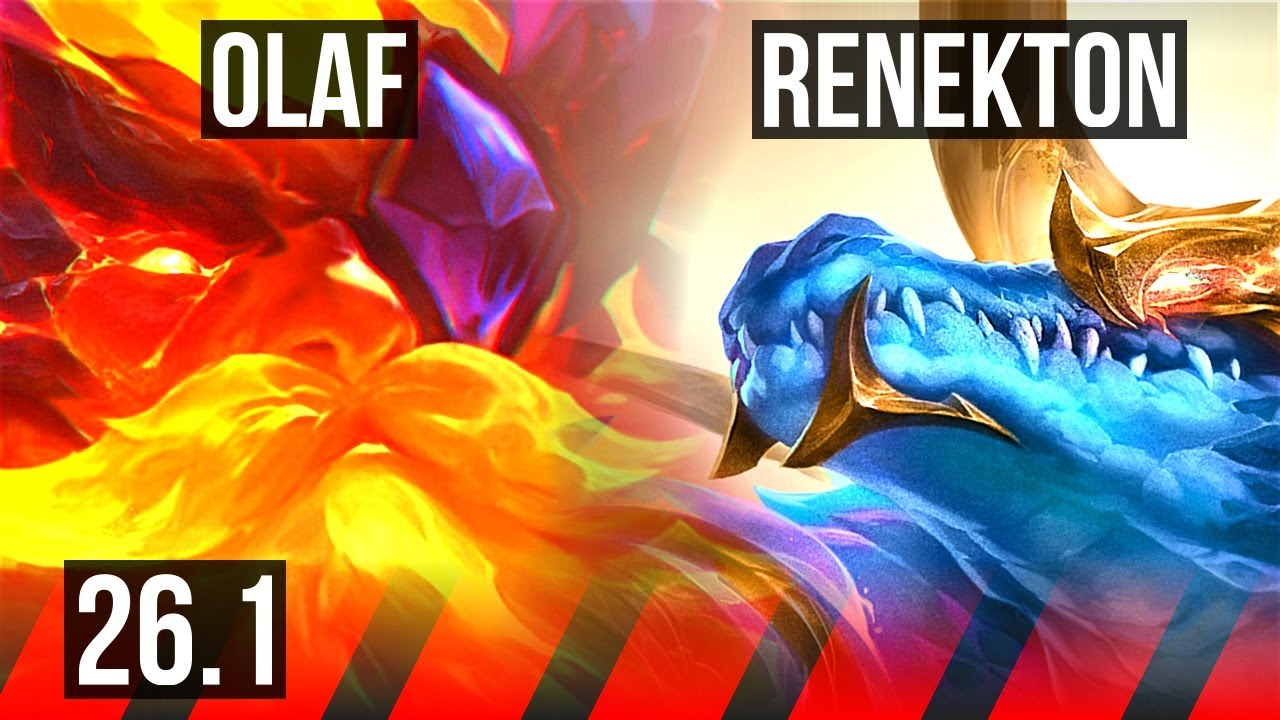 OLAF vs RENEKTON (TOP) | EUW Grandmaster | 26.1
