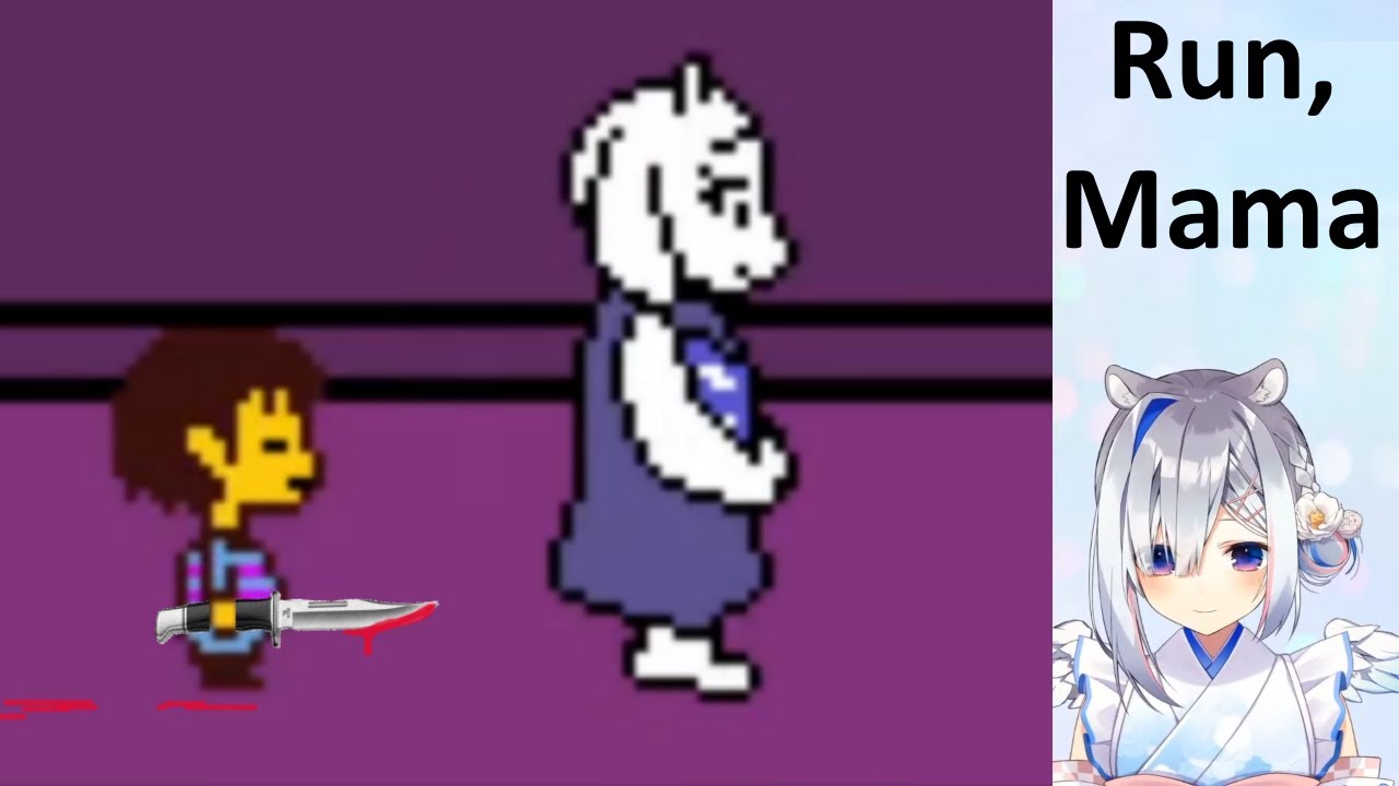 Kanata Traumatizes Herself in Undertale's No-Mercy G-Route (Hololive) [English Subbed]
