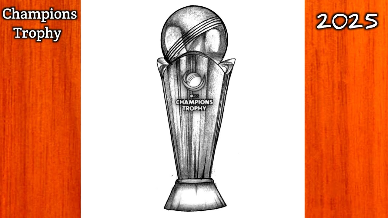 Champions Trophy Drawing 2025 || How to draw Champions Trophy 2025 || ICC Champions Trophy 2025