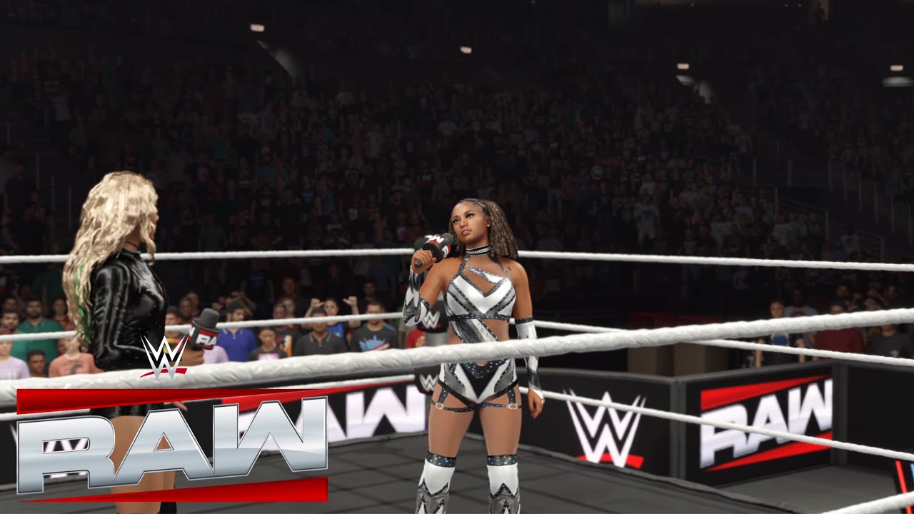 WWE 2K25 RAW Kelani Jordan Makes It Known that She Is the No 1. Contender for the IC Championship 