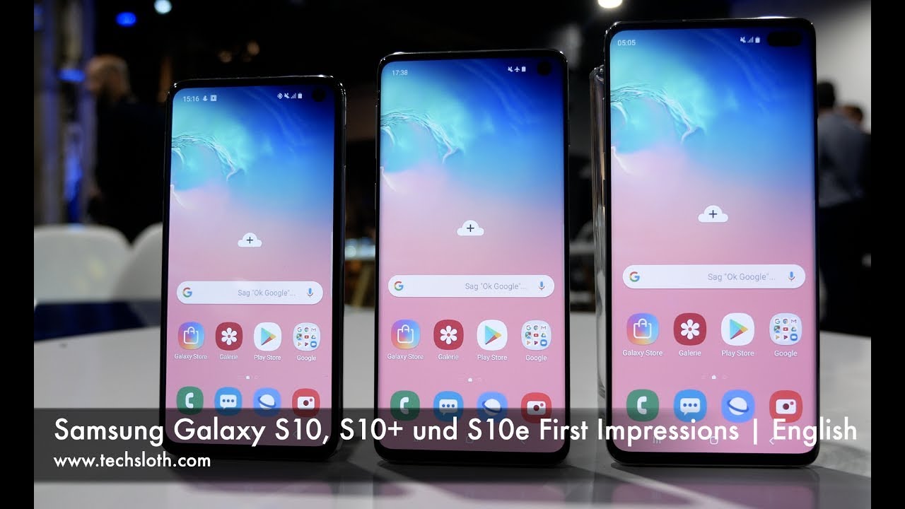 Samsung Galaxy S10, S10+ und S10e First Impressions | English