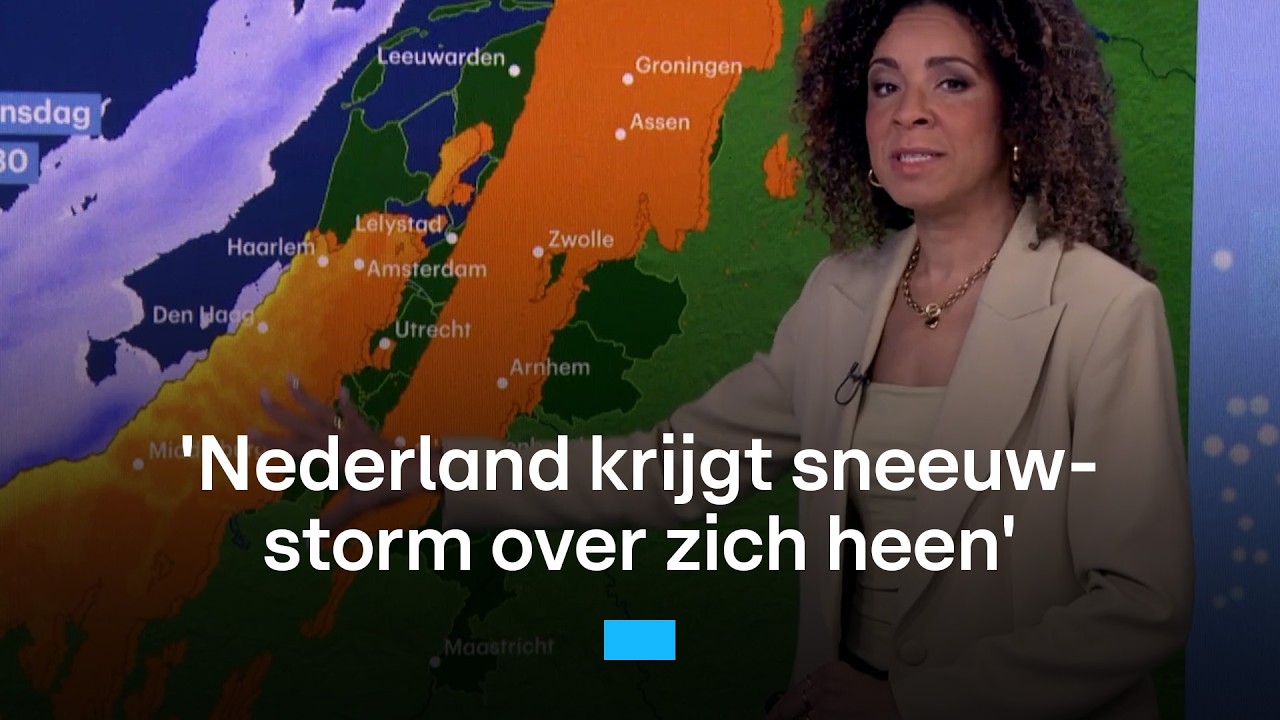 Zo gaat de sneeuw over Nederland trekken | RTL Nieuws