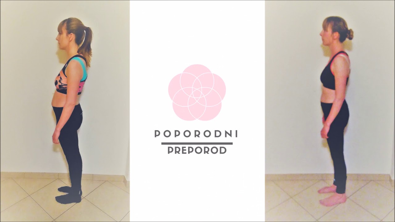 Vadba po porodu & diastaza rektusov & slaba drža & urinska inkontinenca