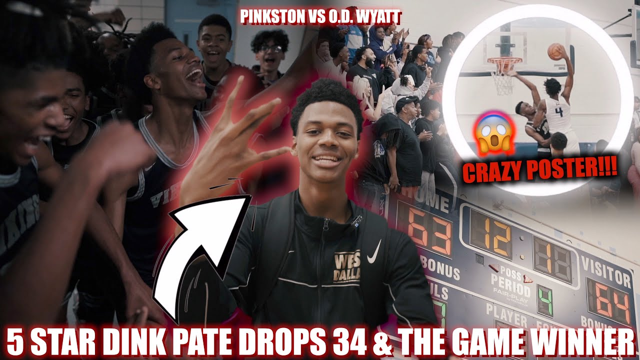 5 STAR GUARD Dink Pate Drops 34 & GAME WINNER In TRIPLE OVERTIME!!! | Pinkston vs O.D. Wyatt | 99OVR