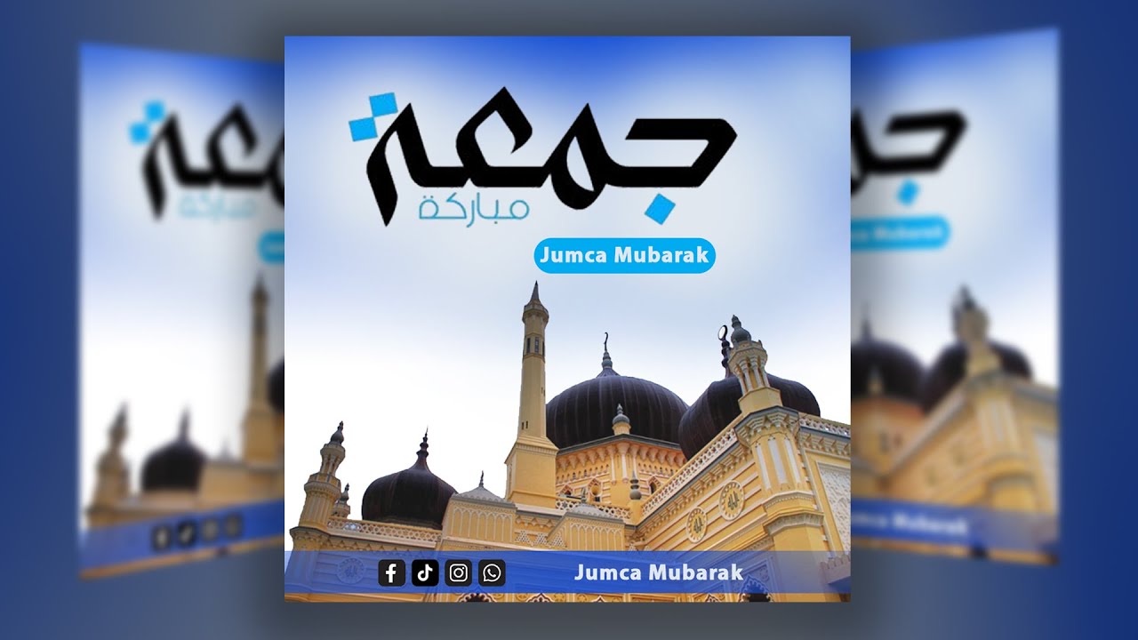 Jumca Mubarak Poster ||  BARO SIDA LOO SAMEEYO DESIGN QURXOON | Maan Graphics