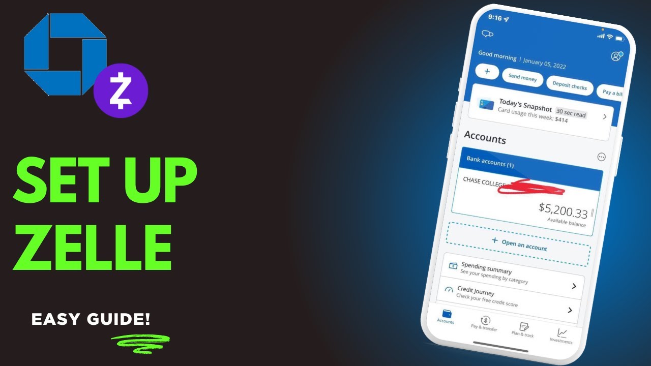 How To Set Up Zelle In Chase App !