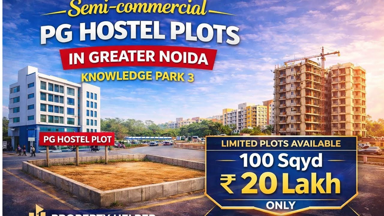 PG Hostel Free Hold Plots near Pari Chowk knowledge park 3 behind Sharda university