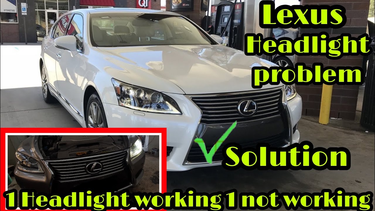 ПРОБЛЕМА С ФАРАМИ LEXUS. ПРОСТОЕ РЕШЕНИЕ. LS460L, LS460 ФАРА НЕ РАБОТАЕТ