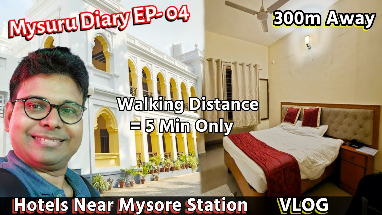 Best Hotels Near Mysore Station vlog | 300m Away |  KSTDC Hotel Mayura Hoysala, Mysore
