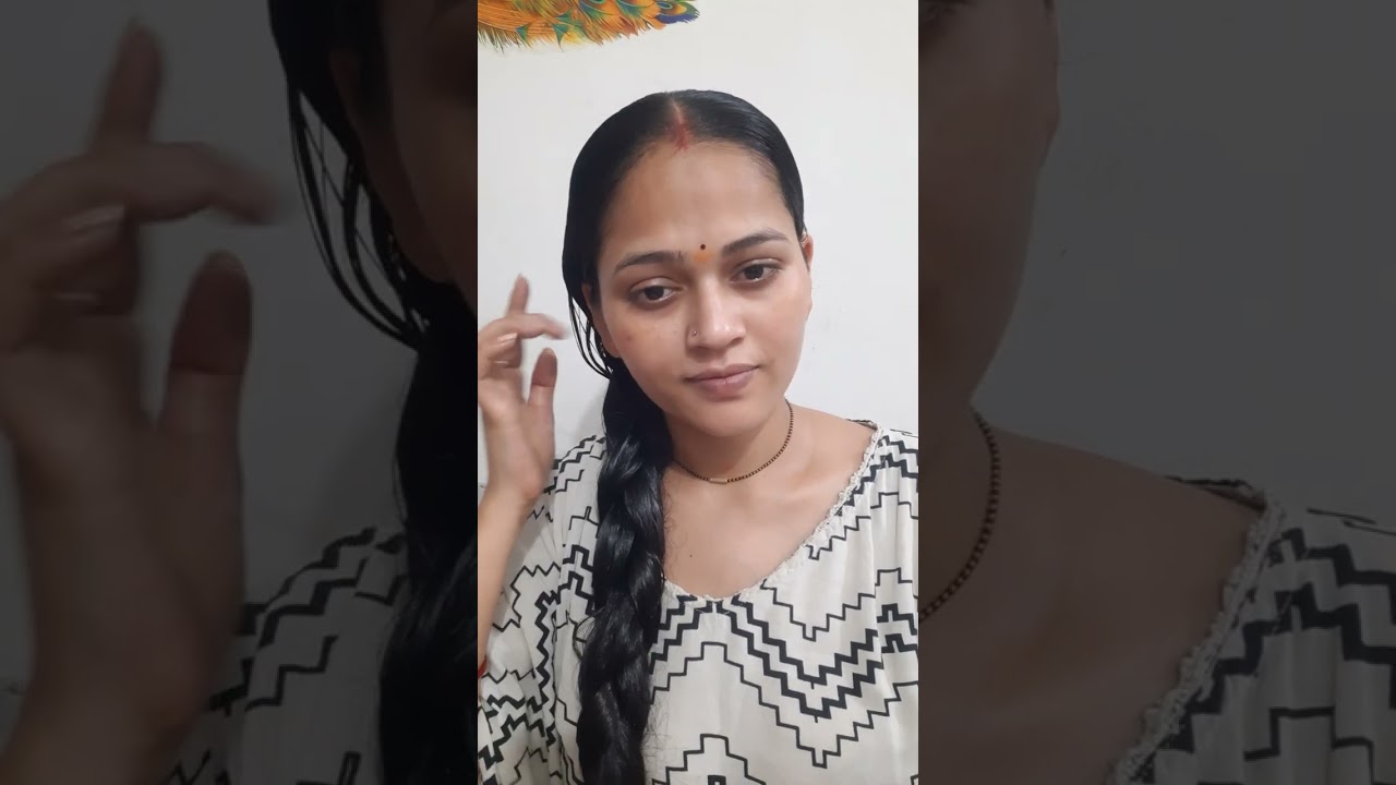 Long hair heavy oiling combing brushing bun making bun drop deep oily hair long hair model