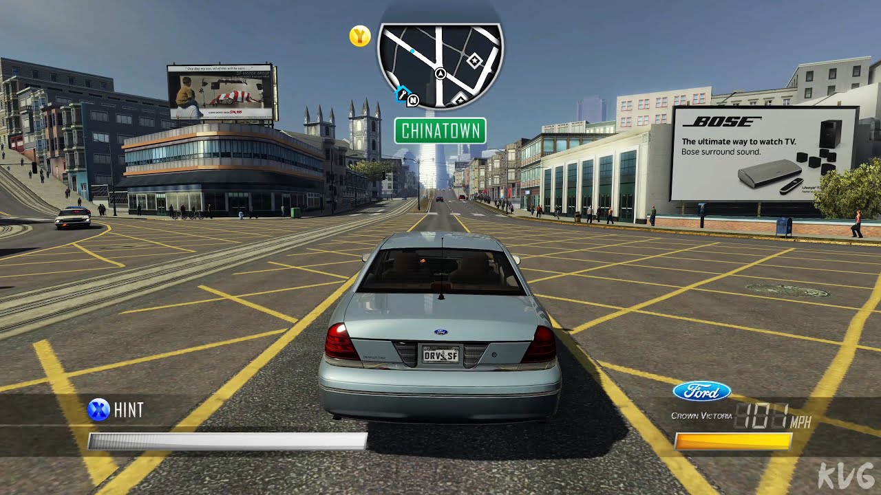 Driver San Francisco - Ford Crown Victoria - Open World Free Roam Gameplay (PC UHD) [4K60FPS]