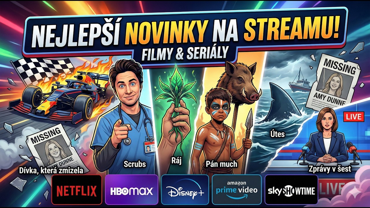Tohle musíte vidět! Nejlepší nové seriály a filmy na streamu 🍿F1, Pán much, ..(Netflix, HBO, Disney)