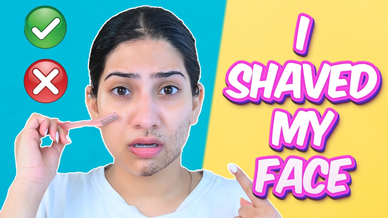 I Removed 🪒 My Facial Hair  - Step By Step 😰 | Anishka Khantwaal |