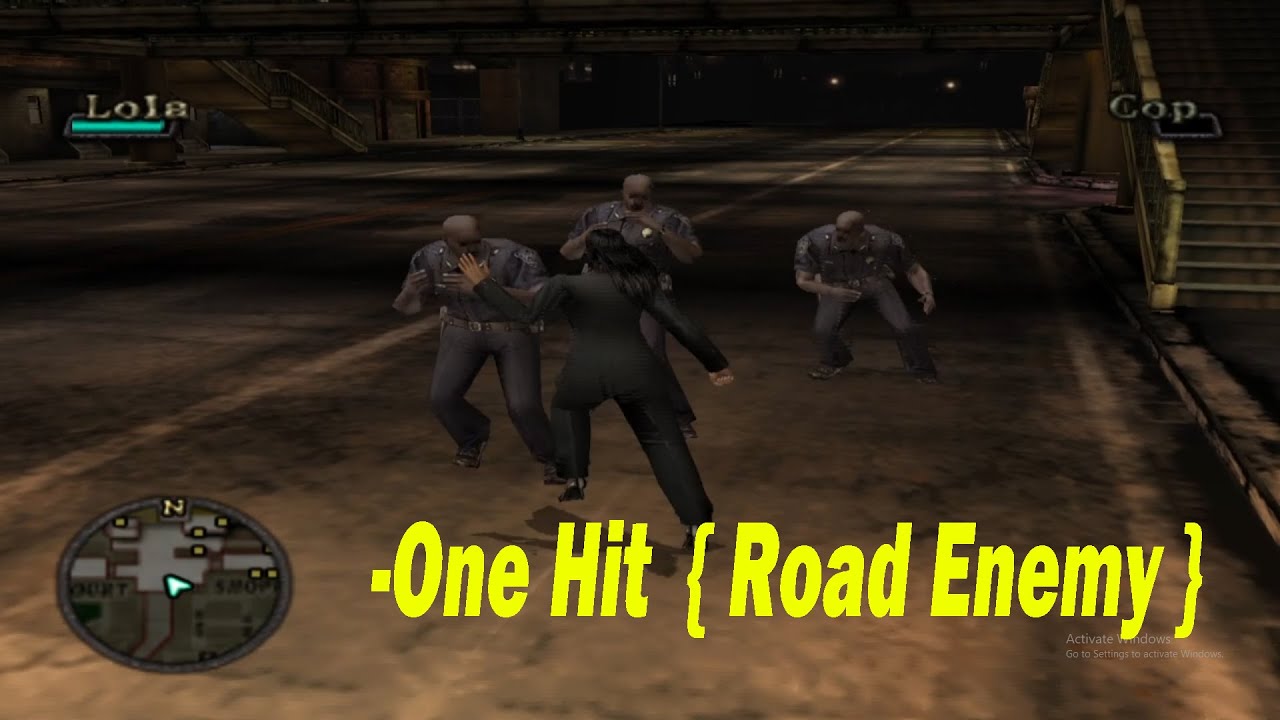 Cheat Code Beat Down (Fists Of Vengeance) - One Hit (Road Enemy) (PCSX2)