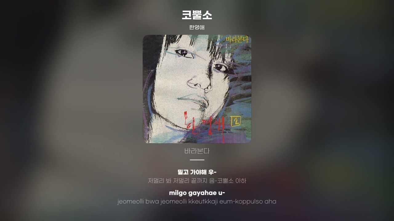 [Lyric Video] 한영애 (Han Young Ae) - 코뿔소