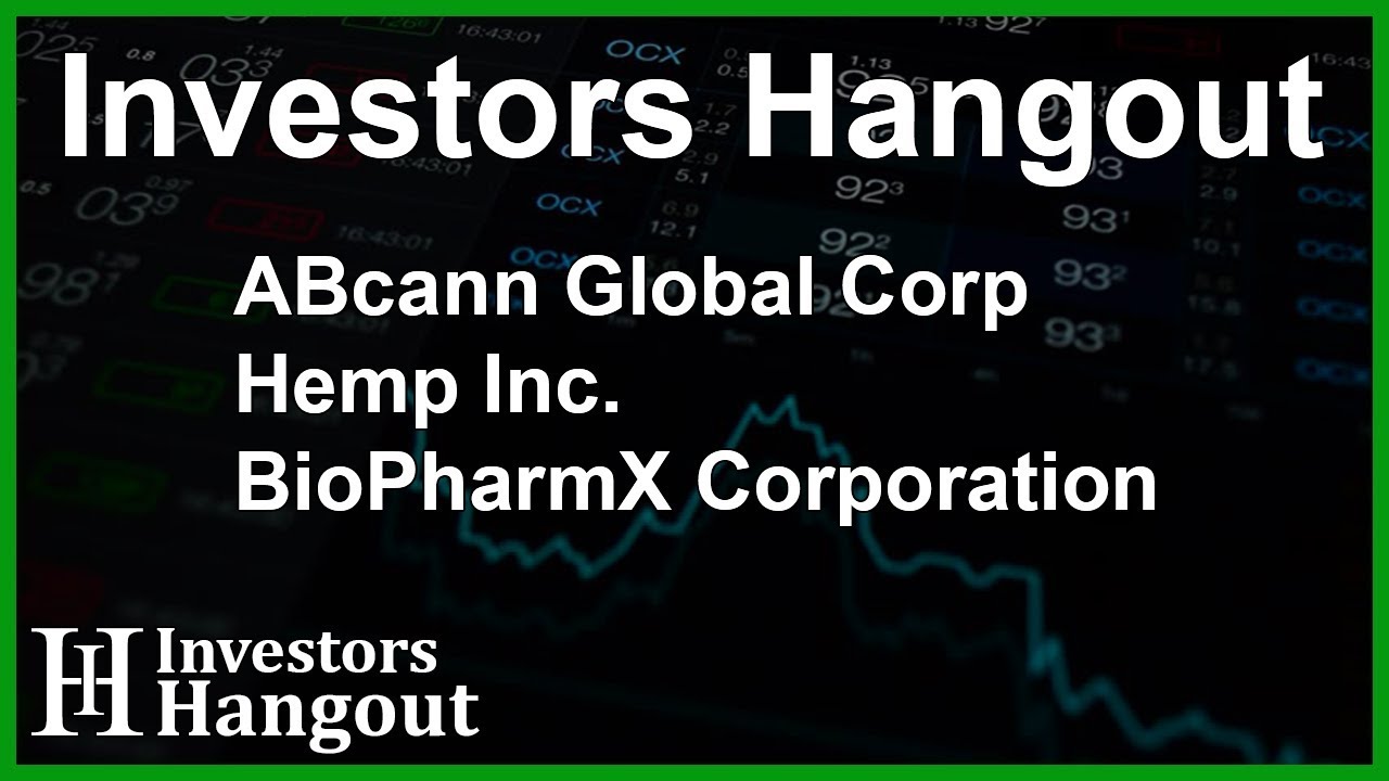 ABcann Global Corp Hemp Inc. BioPharmX Corporation Stock Stock Chart Analysis 02-05-2018