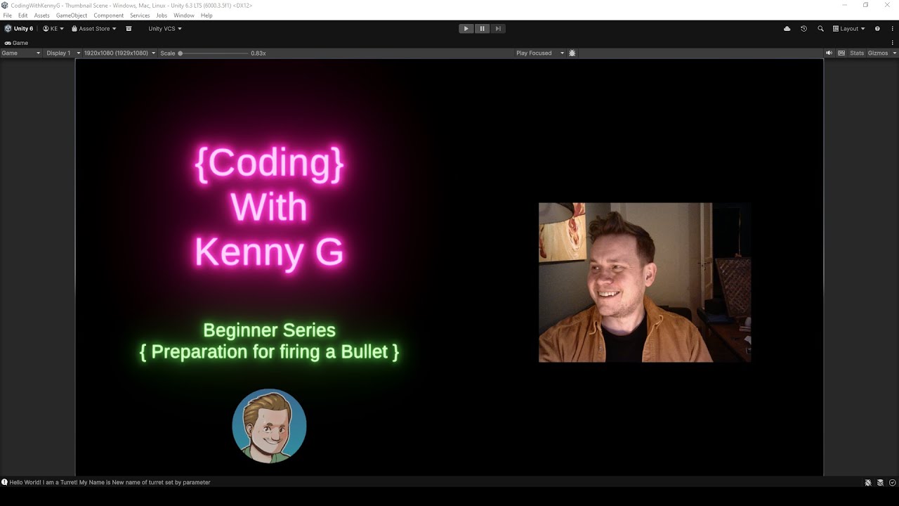 Coding With Kenny G | Beginner Series | Preparation for firing a Bullet