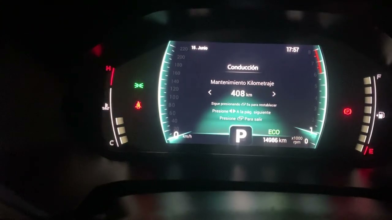 Reset Mantenimiento Chery Tiggo 7 Pro 2024 1.5lt