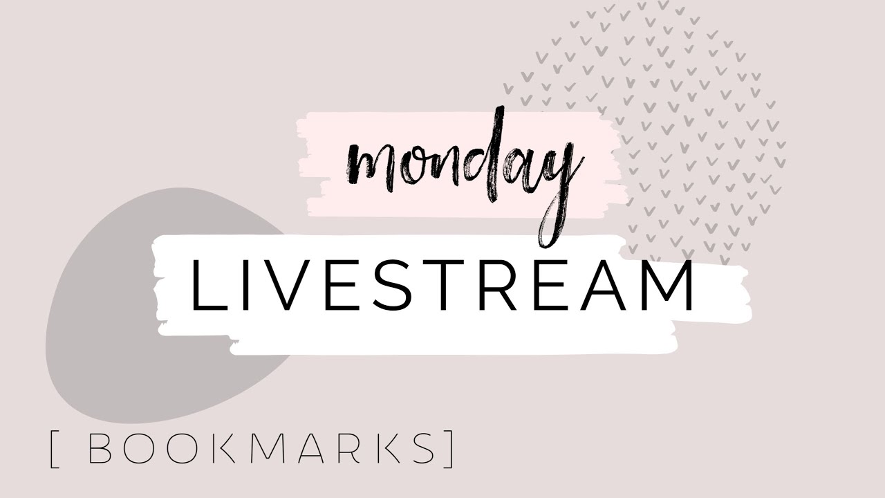 Monday Livestream APR 6 | Handmade Bookmarks