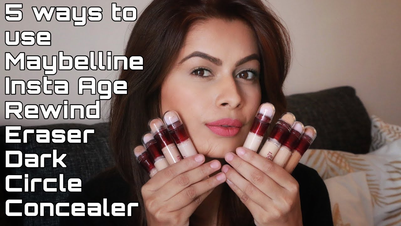 Maybelline Instant Age Rewind Eraser Dark Circles Concealer | Review | 5 ways to use | Kavya K