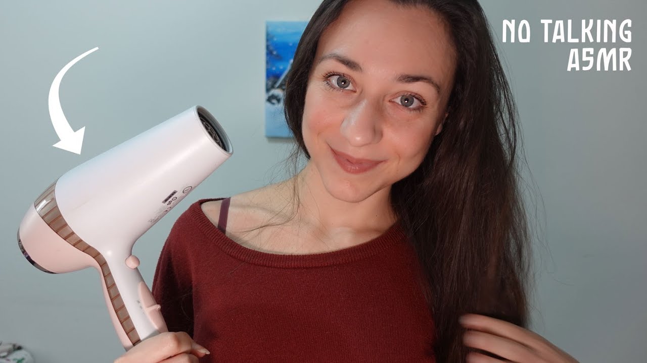 Mi asciugo i capelli, tu dormi! (Suono del Phon e Spazzola) ASMR NO TALKING
