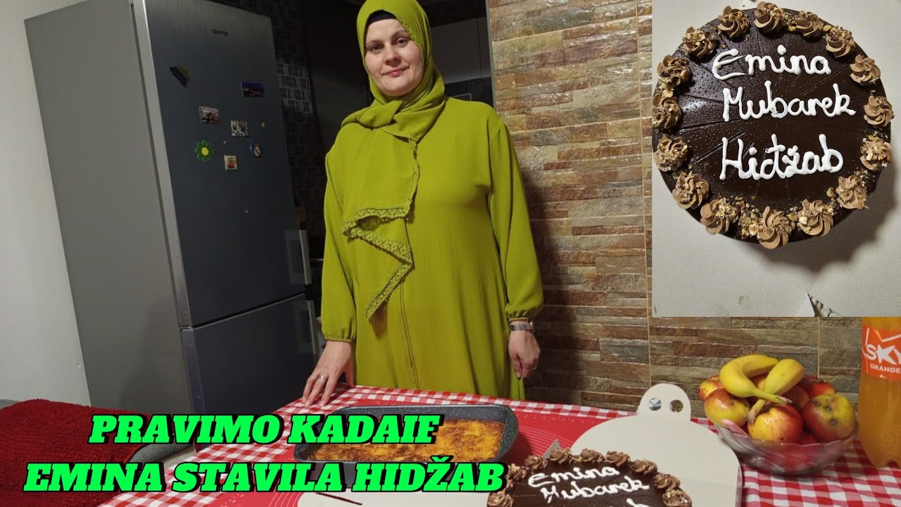 PRAVIMO KADAIF. EMINA NAŠA STAVILA HIDŽAB ( ELHAMDULILLAH ).❤️❤️❤️#cooking #islam #hidjab