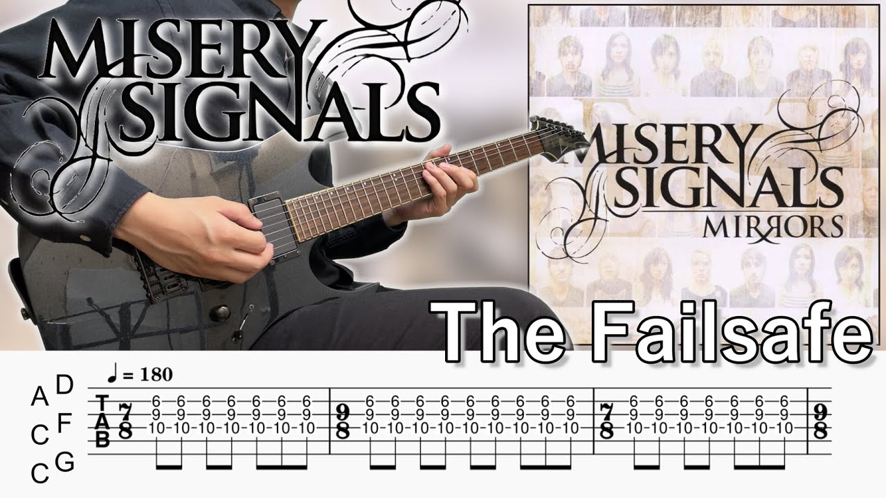 The Failsafe  /  Misery Signals (screen TAB | guitar cover)