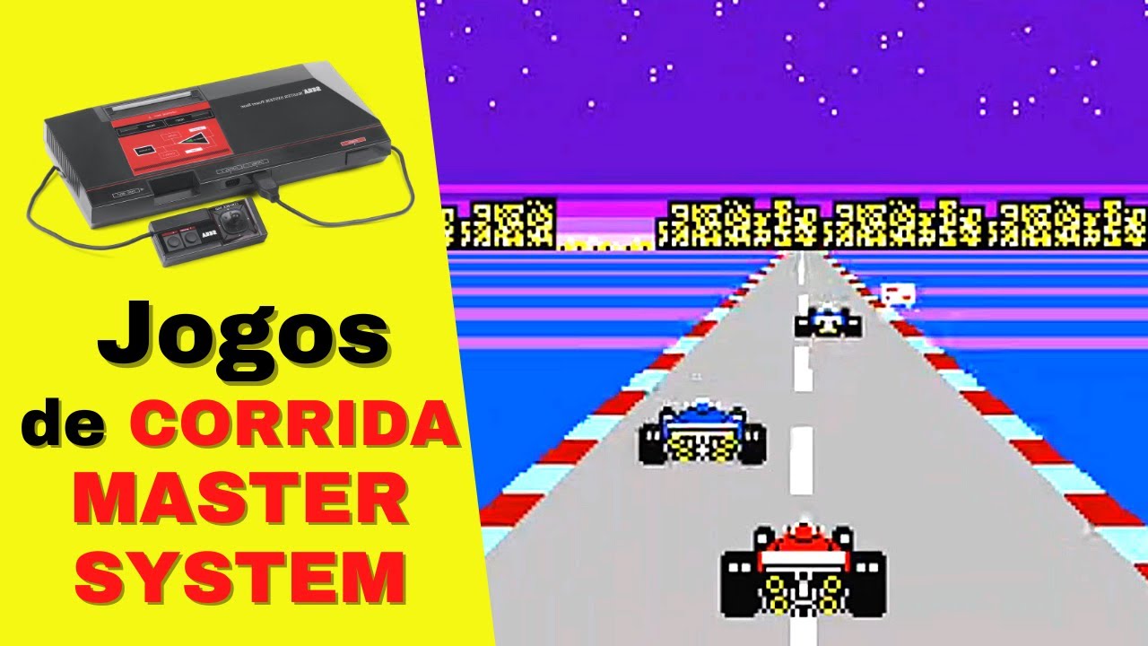 TOP 10 &ndash; Jogos de CORRIDA do MASTER SYSTEM