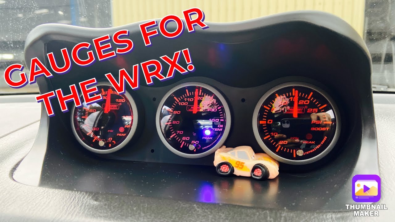 INSTALLING GAUGES IN MY WRX! |How to instal gauges in a GD WRX!