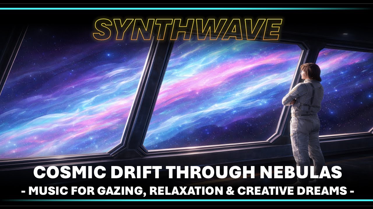 🧠 Synthwave 🎧 Cosmic Drift through Nebulas - Music for Gazing, Relaxation & Creative Dreams