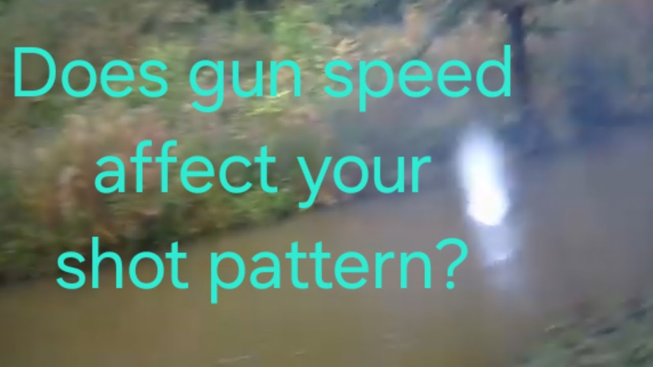 Does gun speed affect your shot spread?