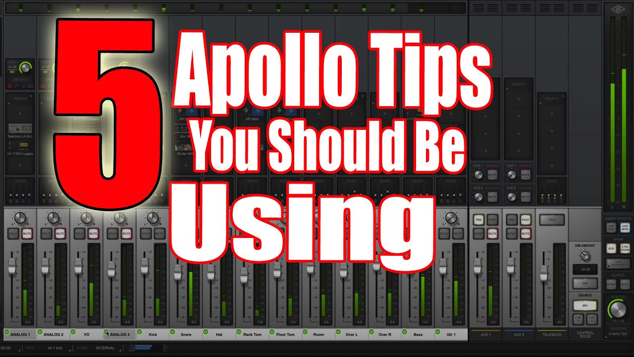 5 UAD Apollo Console Tips You Should be Using!
