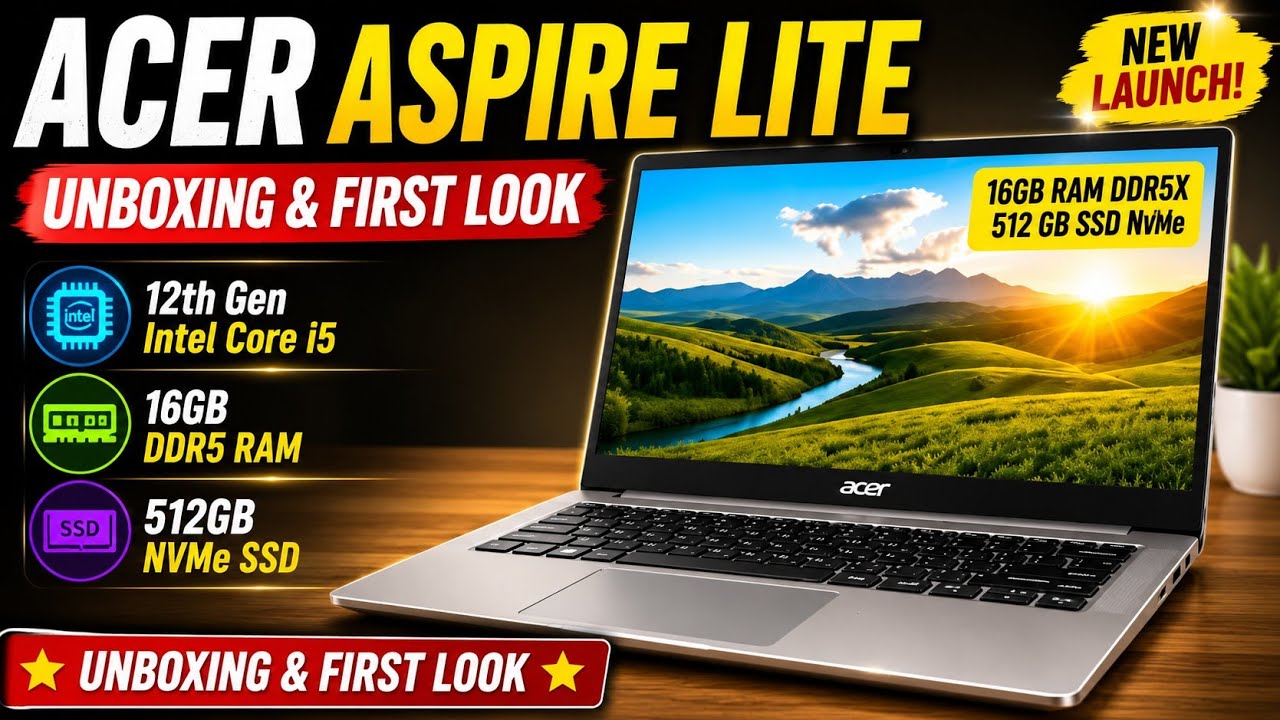 Acer Aspire Lite | i5 12450H 12th Gen | acer Aspire under 35000 | Gaming laptop Under 40000 #laptops