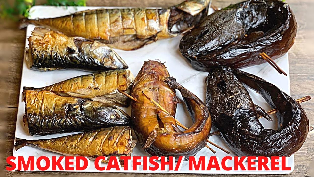 OVEN GRILLED SMOKED CATFISH AND MACKEREL | Ghanaian 'ADWENE' | Nigerian DRY FISH at Home |
