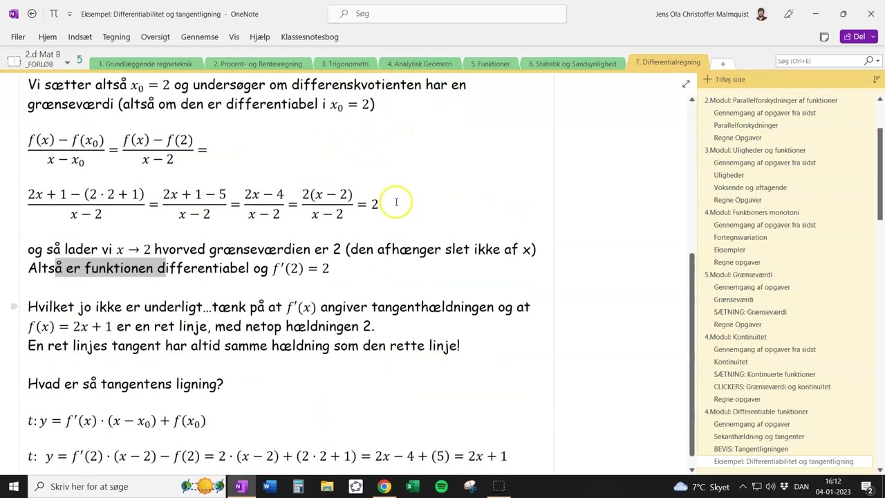 Differentiabilitet