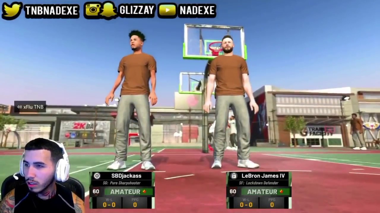 Nba 2k19 - Nadexe And Flu Rage Because They Lose Their First Park Game🤬