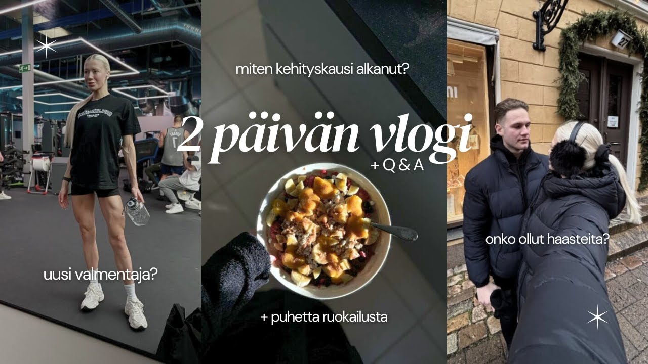 2 PÄIVÄN VLOGI - KUULUMISIA & JALKATREENI