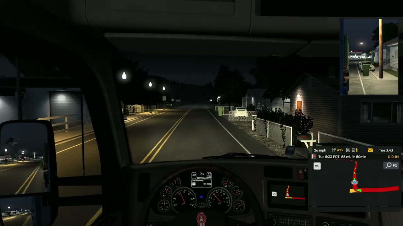 American Truck Simulator #45 Wenatchee-Colville Electronic Components (No music, chill driving)