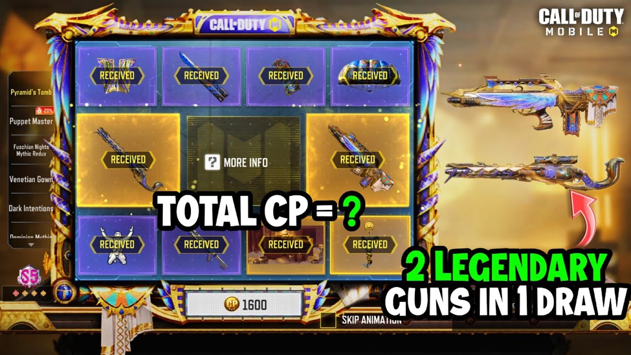 Buying Full PYRAMID'S TOMB Draw CODM | FFAR 1- Pharaoh's Words & Outlaw - Treasured Sands Cod Mobile