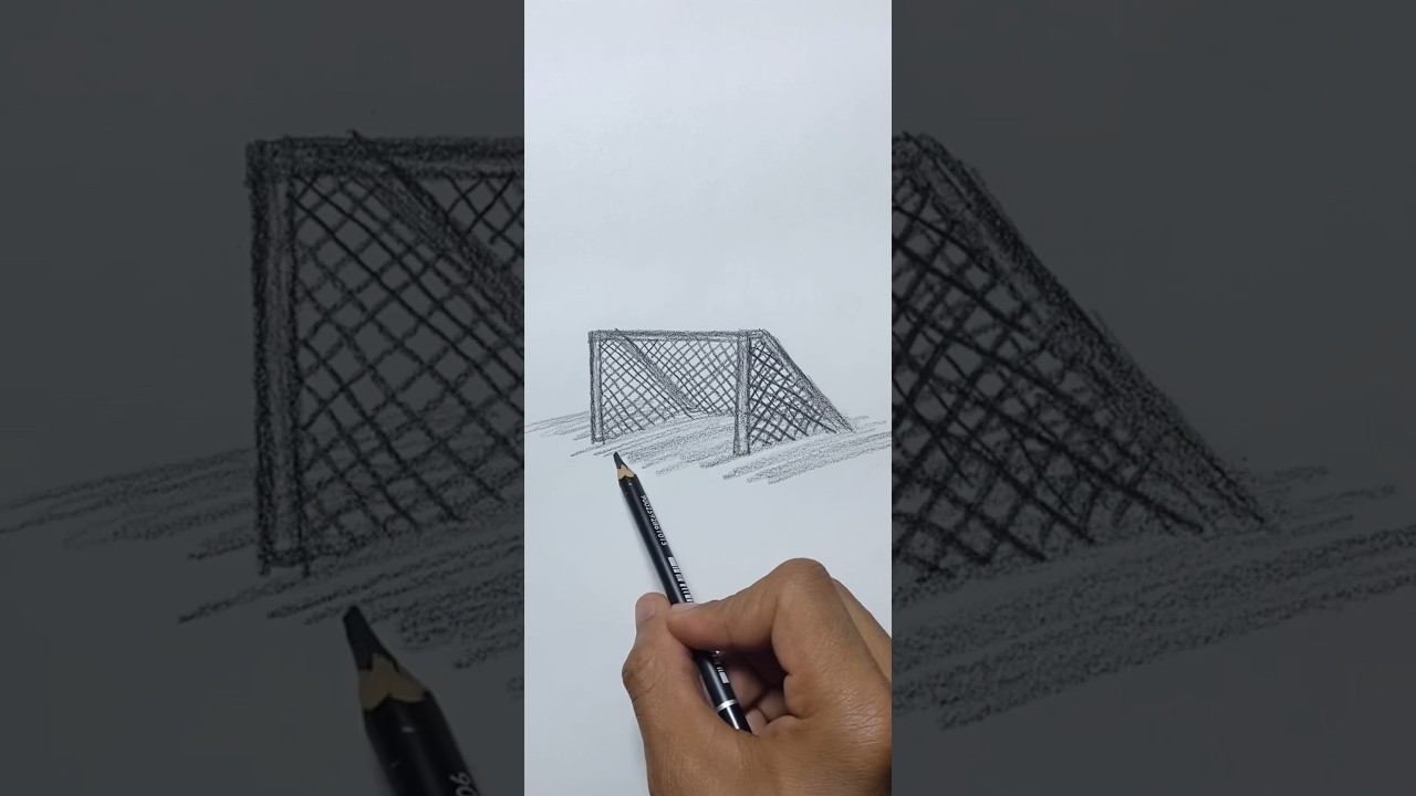 Cuando la maestra te ped&iacute;a dibujar un arco de f&uacute;tbol 😂⚽️ #dibudomi
