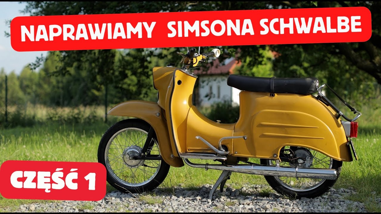Naprawiam Zabytkowy Kultowy  Niemiecki  Skuter - Simson KR51 Schwalbe 1979r  cz.1  PL/ENG