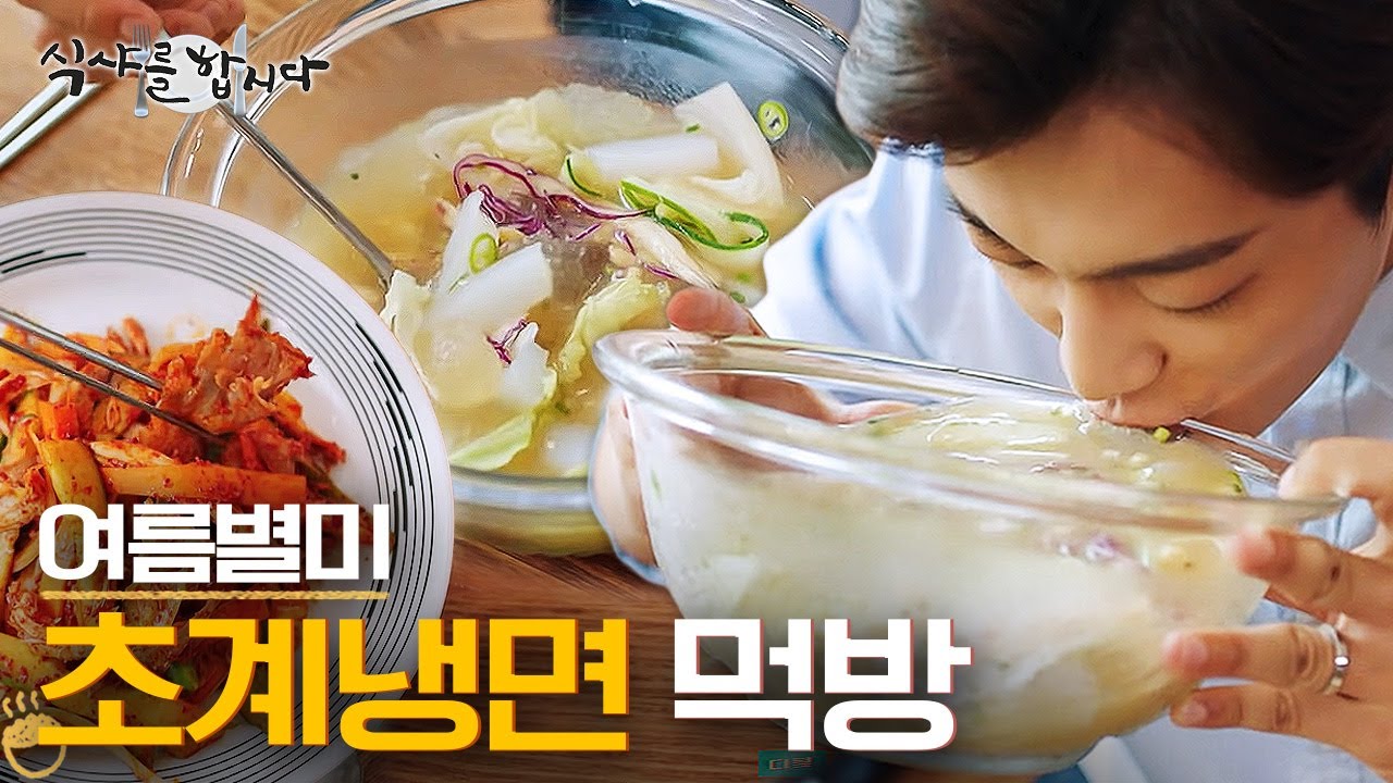 [티비냥] (ENG/SPA/IND) Cold Chicken Soup on a Sweaty Summer Day..★ (With Noodles) #LetsEat3 #Diggle