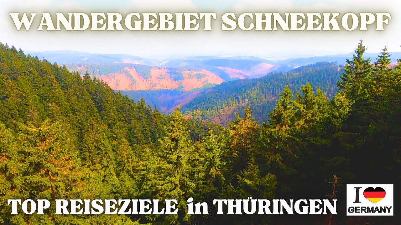 WANDERPARK SCHNEEKOPF in Thüringen  - Aussicht Teufels Kanzel - Rennsteig - Großer Beerberg Blick