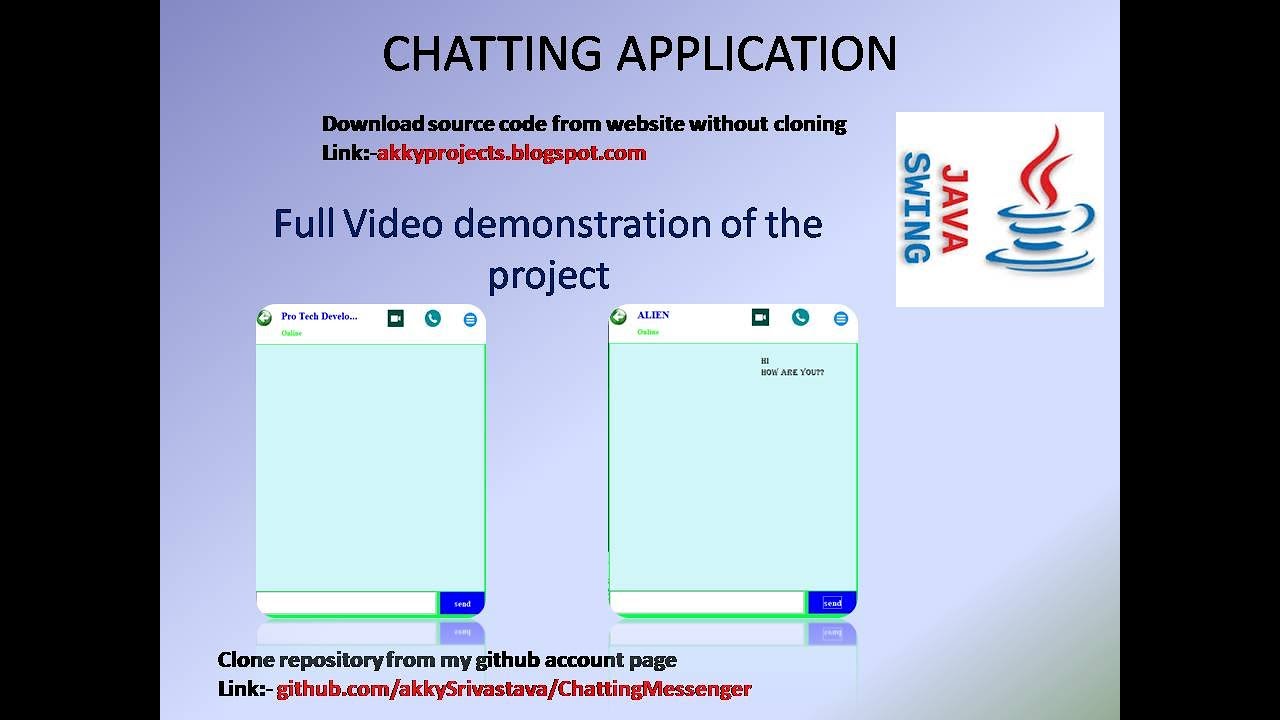 Chatting Application project in Java | [How to build chatting application in java] |