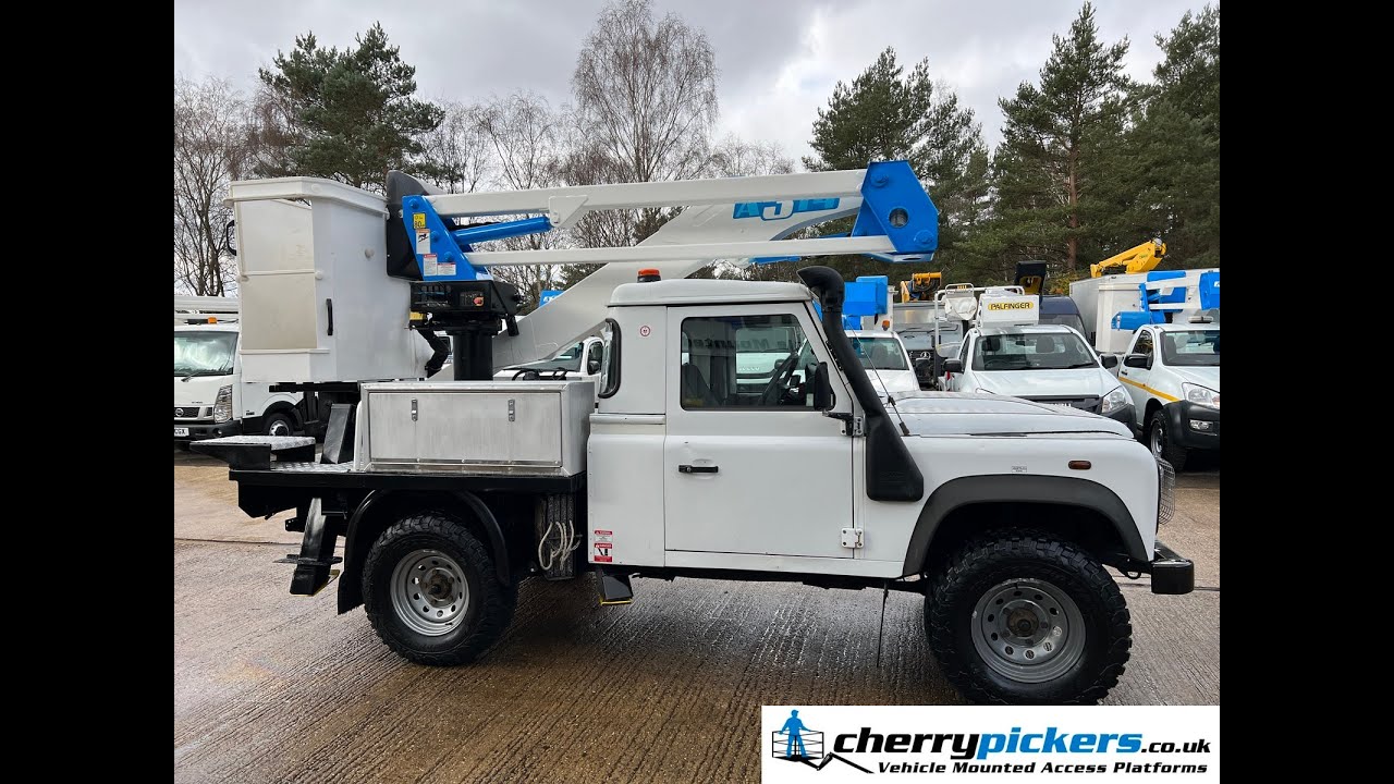 2013 LANDROVER DEFENDER SOCAGE A314 ACCESS PLATFORM CHERRY PICKER - WJ13 AAY