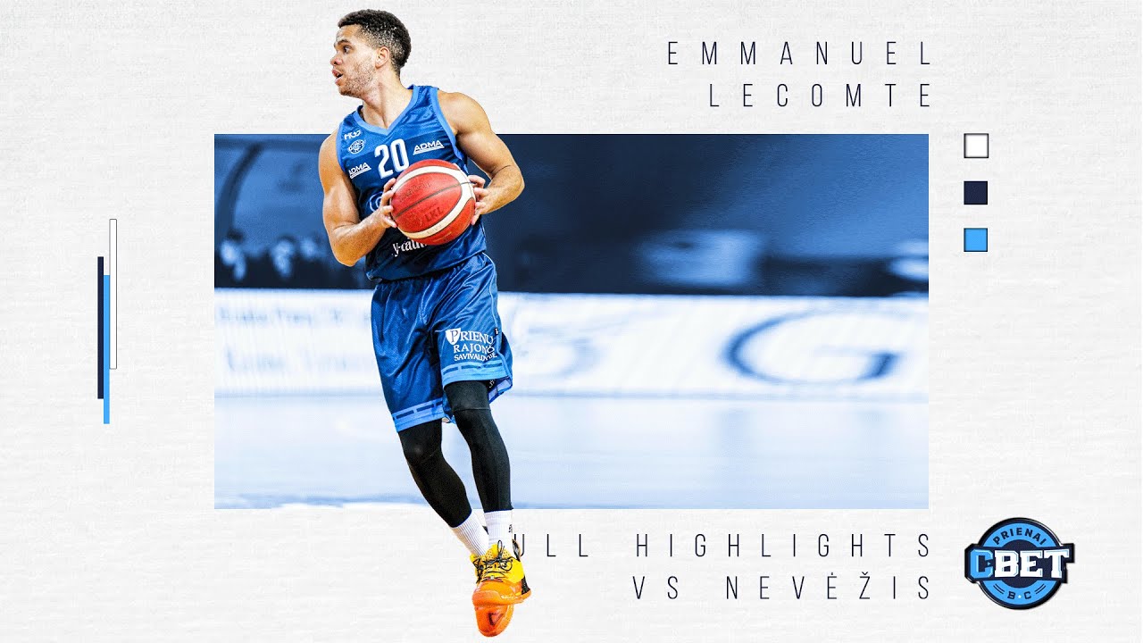 Manu Lecomte (27 PTS, 5 3PT, 7 AST) FULL HIGHLIGHTS | vs BC Nevėžis