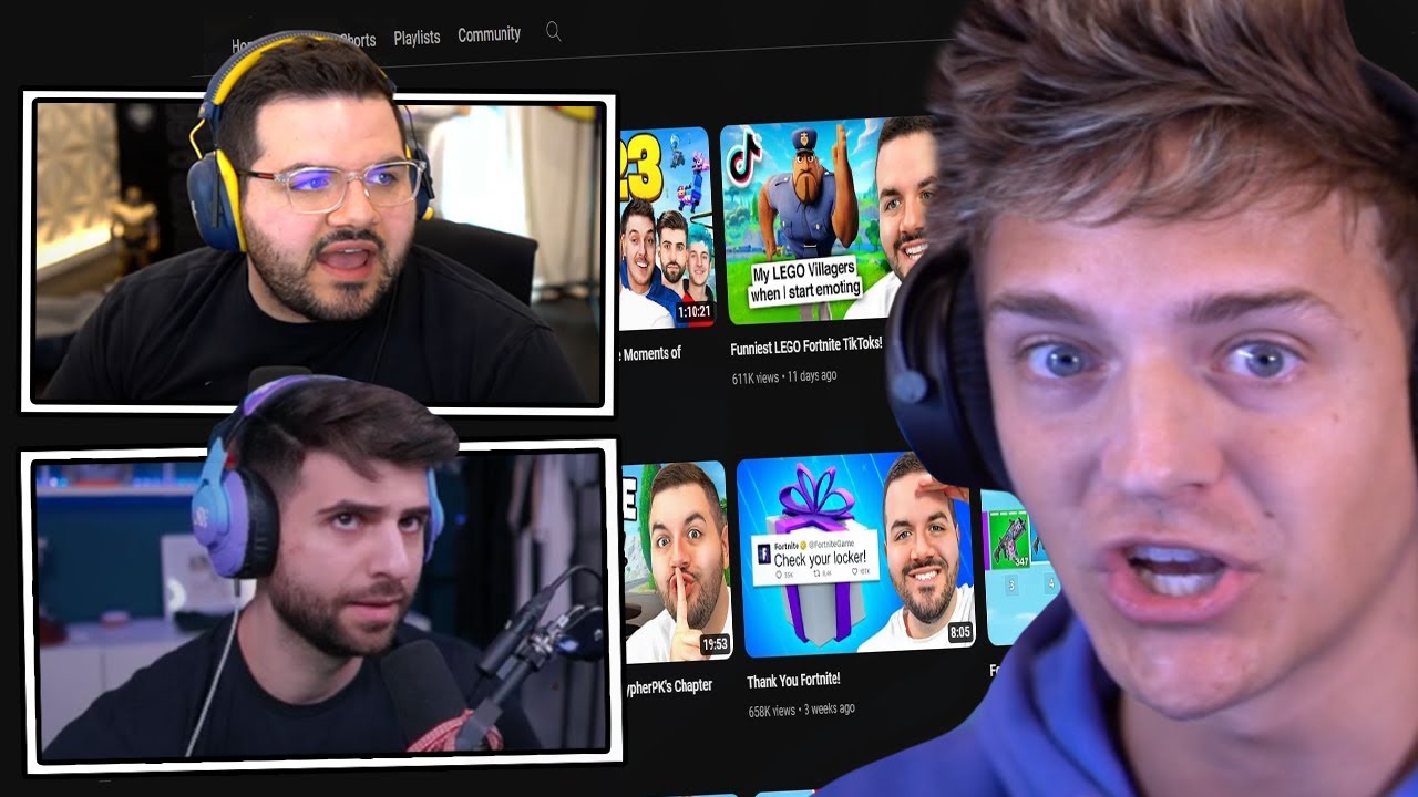 Ninja Calls Out SypherPK & CourageJD For FAKING Their YouTube Videos!