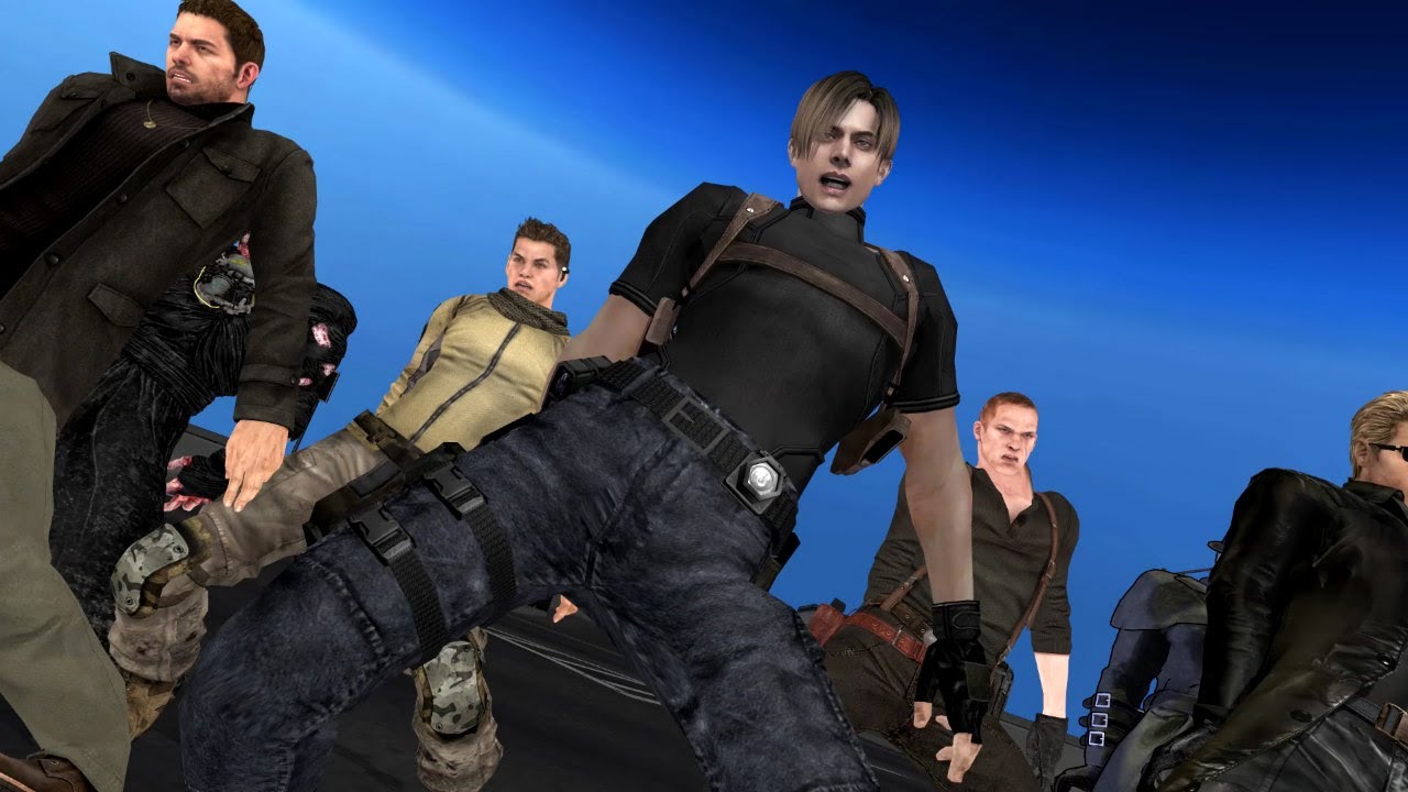 [MMD] PSY Gentleman - Leon Kennedy, Chris Redfield, Wesker, Piers, Jake, Nemesis, Mr X Resident Evil