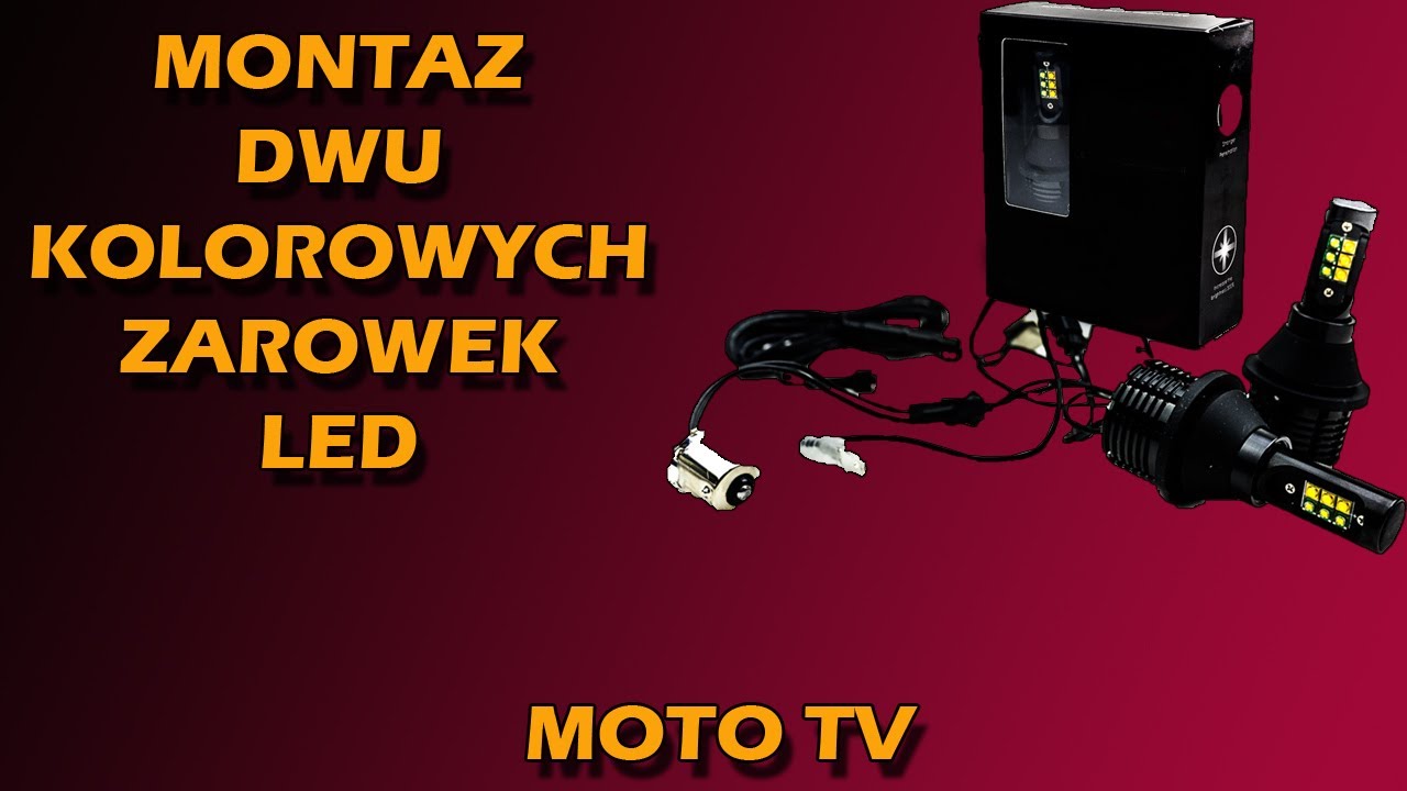 Montaż dwu funkcyjnych  żarówek LED