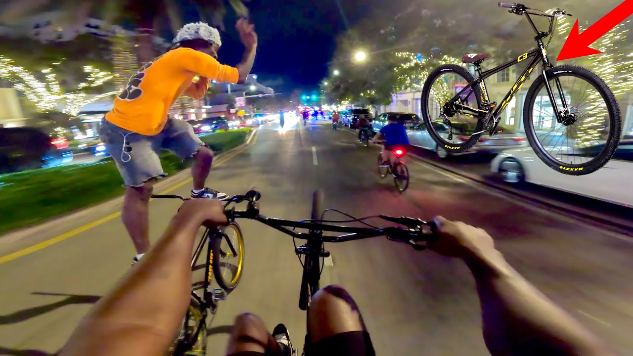 Wheelies In MIAMI On My NEW Collective Bikes C3!